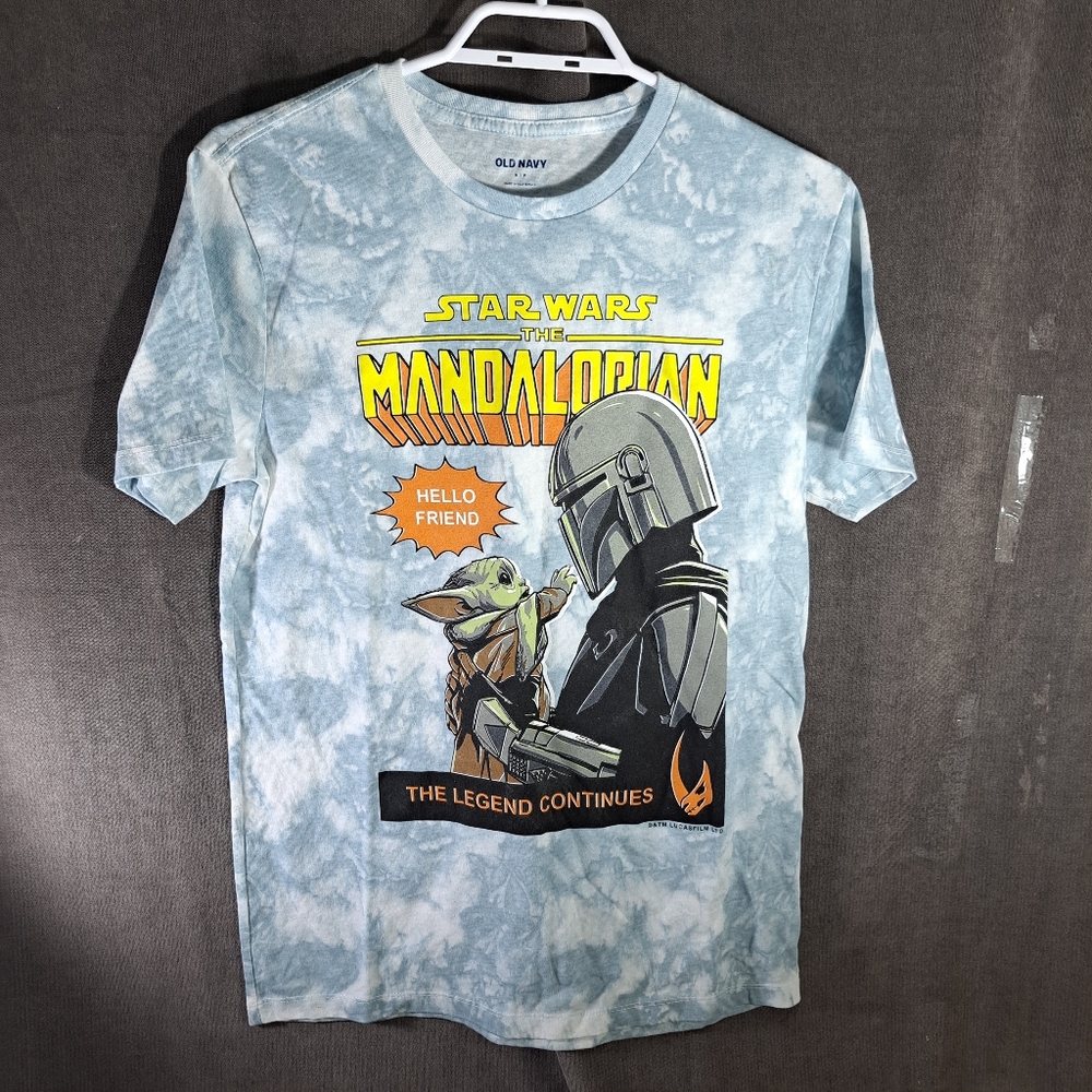 Star Wars The Mandalorian The Legend Continues Tie Dye Graphic Tee VG S